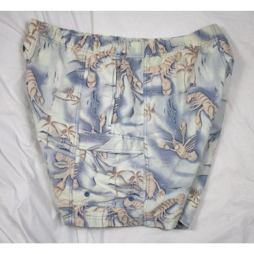 Tommy Bahama Mens Nylon Lobster‎ Tropical Print Swi